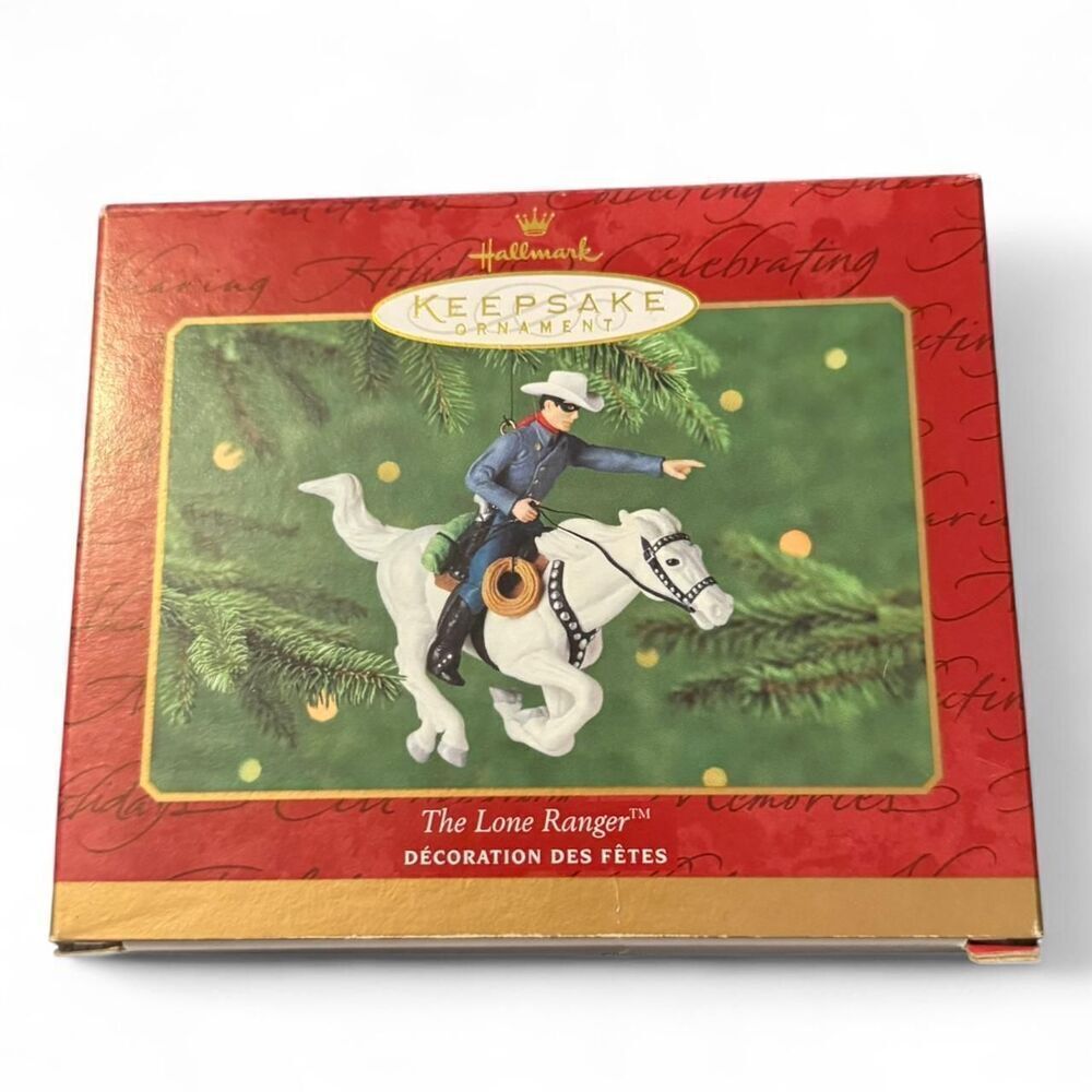 Hallmark Keepsake 2000 The Lone Ranger Ornament Silver Horse Western Cowboy Duan